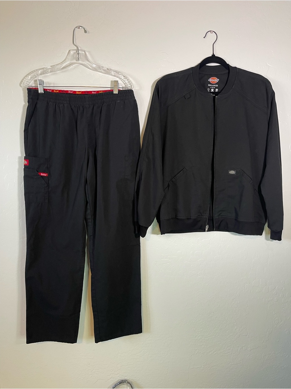 Dickies Black Bomber Jacket and Matching Black Work Pants